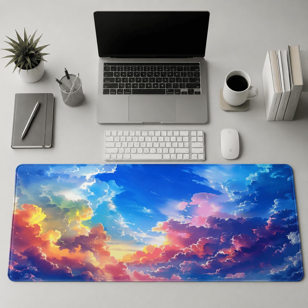 Laptop Accessories Officeworks - Renkli gün batımı bulutu gökyüzü baskısı,