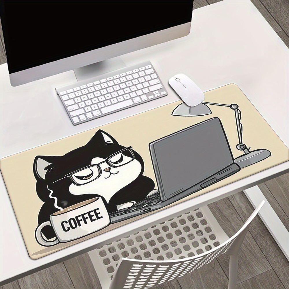 Laptop Accessories Officeworks - Sevimli Kahve Kedisi Dizüstü Bilgisayar Masası