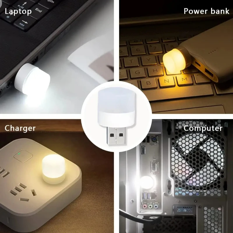 Laptop Accessories Light - Mini USB Gece Lambası Sıcak Beyaz