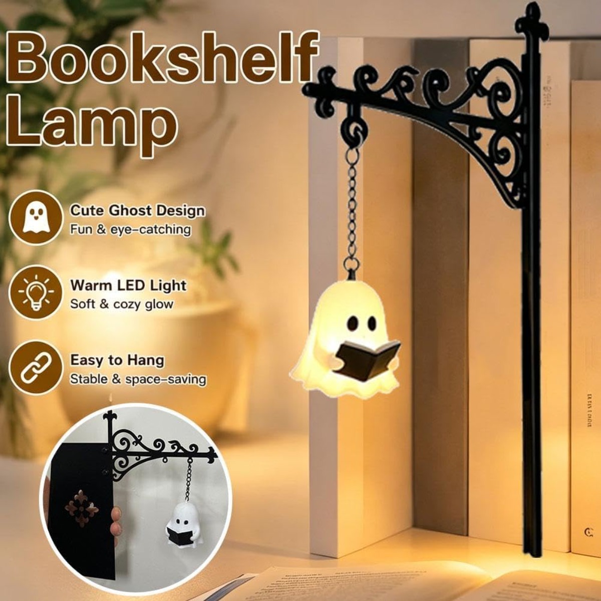 Laptop Accessories Light - Vintage Kütüphane Feneri Mini Kitaplık LED