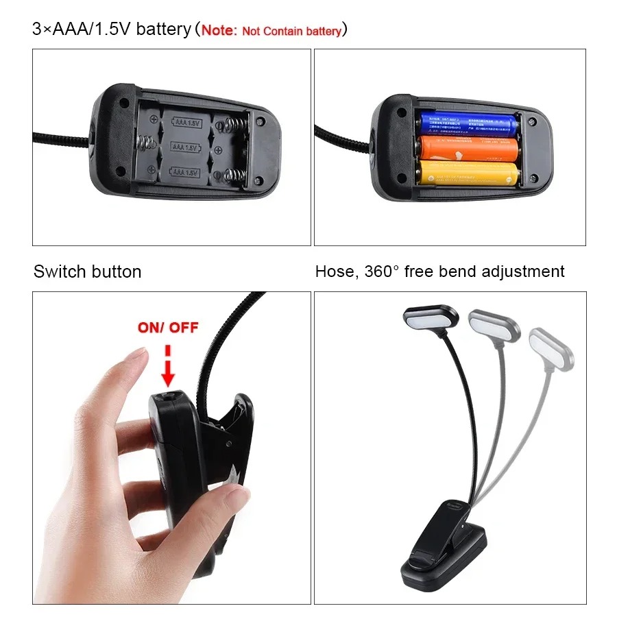 Klipsli Mini LED Kitap Işığı,  - Laptop Accessories Light incelemesi ve fiyatı