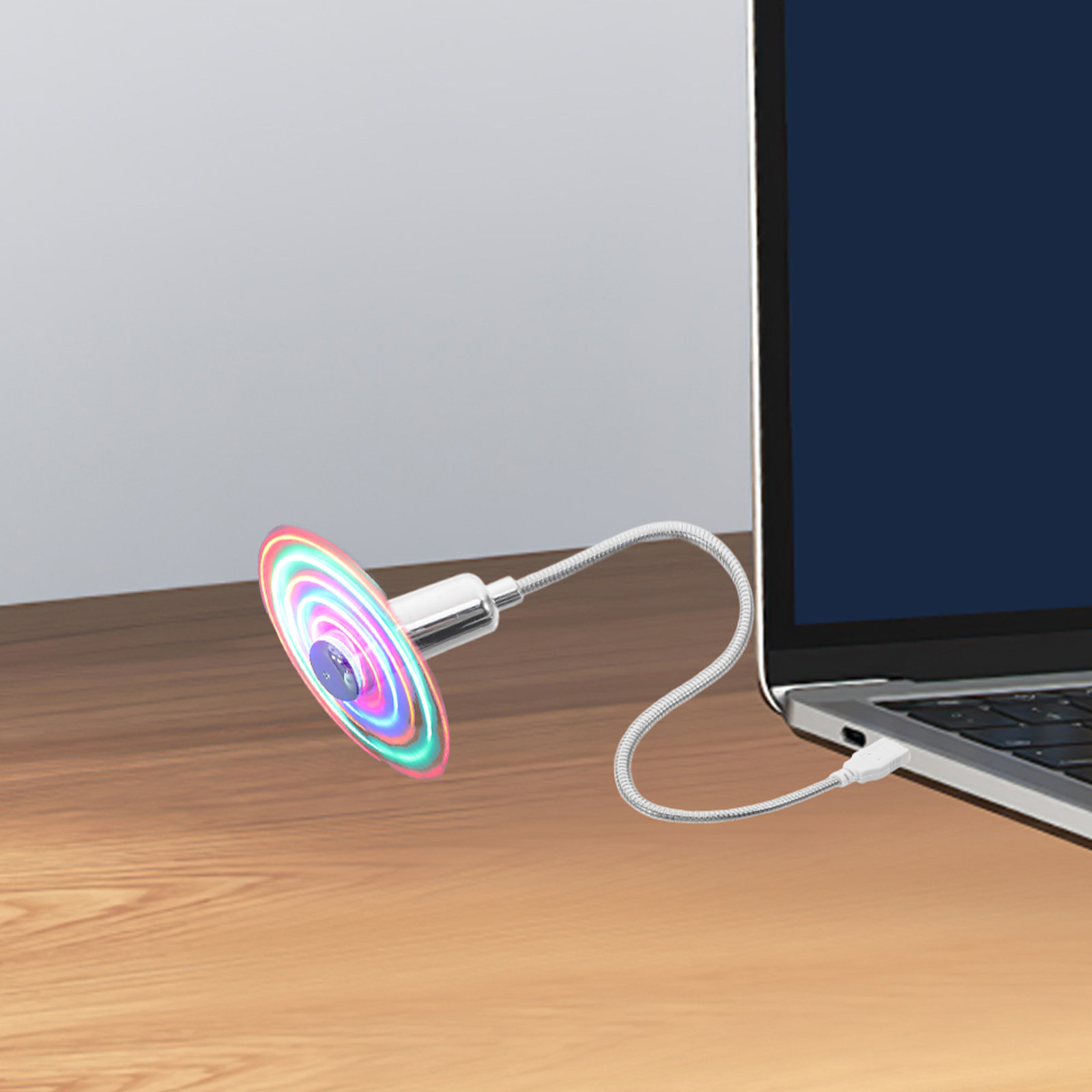 USB Mini Fan Gümüş 41Cm LED Da - Laptop Accessories You Need incelemesi ve fiyatı